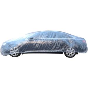 Etopars Clear Plastic Disposable Universal Elastic Band Car Covers Rain Dust Garage Cover Waterproof Temporary Auto 12ft X 22ft