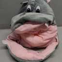 NEWCOSPLAY Unisex Adult Onesie Pajamas Animal One Piece Costume Cosplay Sleepwear (Medium, Hippo)