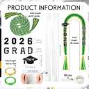 YLOLUL 16 Pcs Graduation Leis 2026 Graduation Candy Lei Kit with Honor Cord Class of 2026 Graduation Ribbon Money Lays Necklace Graduation Gift Party Accessories for Women Men