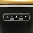 Kismile Countertop Ice Maker, 28lbs/24H Portable Ice Machine with Handle, 6 Mins/9 Pcs Bullet Ice Cubes, Self-Cleaning, Ice Basket & Scoop, Ideal for Home, Kitchen, Bar, or RV(Black)