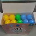 JOYIN 3.15" Easter Eggs, Large Fillable Plastic Eggs Empty Colorful Bright Eggshells with Hinge for Easter Hunt, Filling Treats, Party Favor, Basket Stuffers, Classroom Prize Supplies, 100PCS