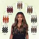 Brown Highlight Bundles Human Hair 20 22 24Inch Light Brown Straight Bundles Brazilian Virgin Hair Weave 3Bundles Hair DealBlack and Brown#p1b/30