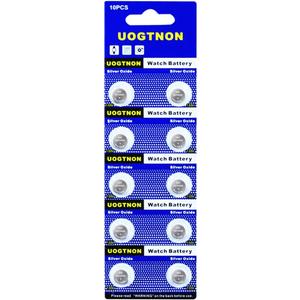 UOGTNON 393 SR754W(SR754SW) 1.55V Silver Oxide Watch Battery (10 Pack)