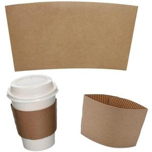 Concession Essentials Disposable Coffee Cup Sleeves  Kraft Paper Insulated Hot Cup Holders for 8oz20oz Cups  Protect Hands from Heat  Eco-Friendly, Recyclable Drink Sleeves  Pack of 100ct