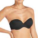 Maidenform Women's Strapless Bra, Custom Lift Underwire Bras for Women, Convertible Straps, Supportive (38C, Black)