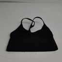 Sports Bra, Workout Tops for Women, Medium Impact Strappy Padded Sports Bras for Women High Support (X-Large, A4-black)