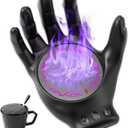Devil's Hand Heating Mug Warmer & Mug Set - 3 Temp Settings & 8H Timer, Coffee Cup Warmer Plate for Desk Auto Shut Off, Ideal Beverage Warmer Gift for Coffee, Tea, Milk (Black)