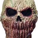 RAPGET Zombie Mask - Creepy Old Man Latex Full Head Mask for Halloween Party (Yellow)