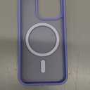 SUPFINE Magnetic for iPhone 15 Pro Case (Compatible with MagSafe) (Military Grade Drop Protection) Translucent Matte Shockproof with Anti-Fingerprint Phone Case,Blue Purple