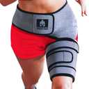 Sparthos Sciatic Nerve Brace - Hip Support Belt - Sciatica, SI Joint, Hamstring Pain Relief - Orthopedic Thigh Groin Compression Wrap - Sacroiliac Siatic Siatica Strain - For Men & Women (Left Leg)