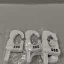 4 Pack Child Proof Cabinet Door Locks Baby Safety Combination Adjustable Cupboard Locks Passwords Child Proofing Latches for Knob Handle Drawers Closet (White)