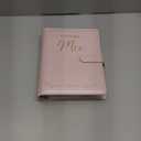 PERSONALIZED Wedding Planner Book and Organizer for The Bride - Faux Leather 'Future Mrs' Wedding Binder I Wedding Planning Book 2026-2027 Checklist Journal I Tissue Wrapped I Perfect Engagement Gift Pink