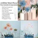 Giant Flowers for Decoration,Wedding Reception Essential Decoration,5.6 Ft Big Artificial Silk Flower with Stems and Stands,Party Banquet Background DecorHome DecorOrange Champagne