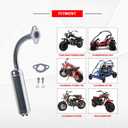 Exhaust with Muffler for Predator 212cc 196cc 6.5HP Go Kart Mini Bike for Coleman CT200U BT200X CT200u-ex Mini Bike for Honda GX160 GX200 Go Kart