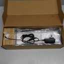 EDISHINE LED Table Lamp, Wooden Bedside Lamp with 3 Color Temperatures, Dimmable Square Nightstand Lamp for Bedroom Living Room, Complete Dark Rose Wood Color Base