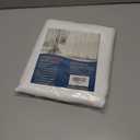 White Waffle Shower Curtain, Waffle Weave Striped Shower Curtain Hotel Luxury White Fabric Shower Curtains for Bathroom