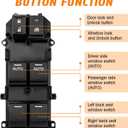 Master Power Window Switch Compatible with 2008-2012 Honda Accord Double Auto Button Replace# 35750-TA0-A31, 35750-TA0-A32