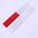 Red/White Reflective Tape 50 Pack, 2" x 12", Waterproof Self-Adhesive Safety Caution Warning Tape for Cars, Trucks, Trailers, Boats & Road Signs, Trailer Reflector