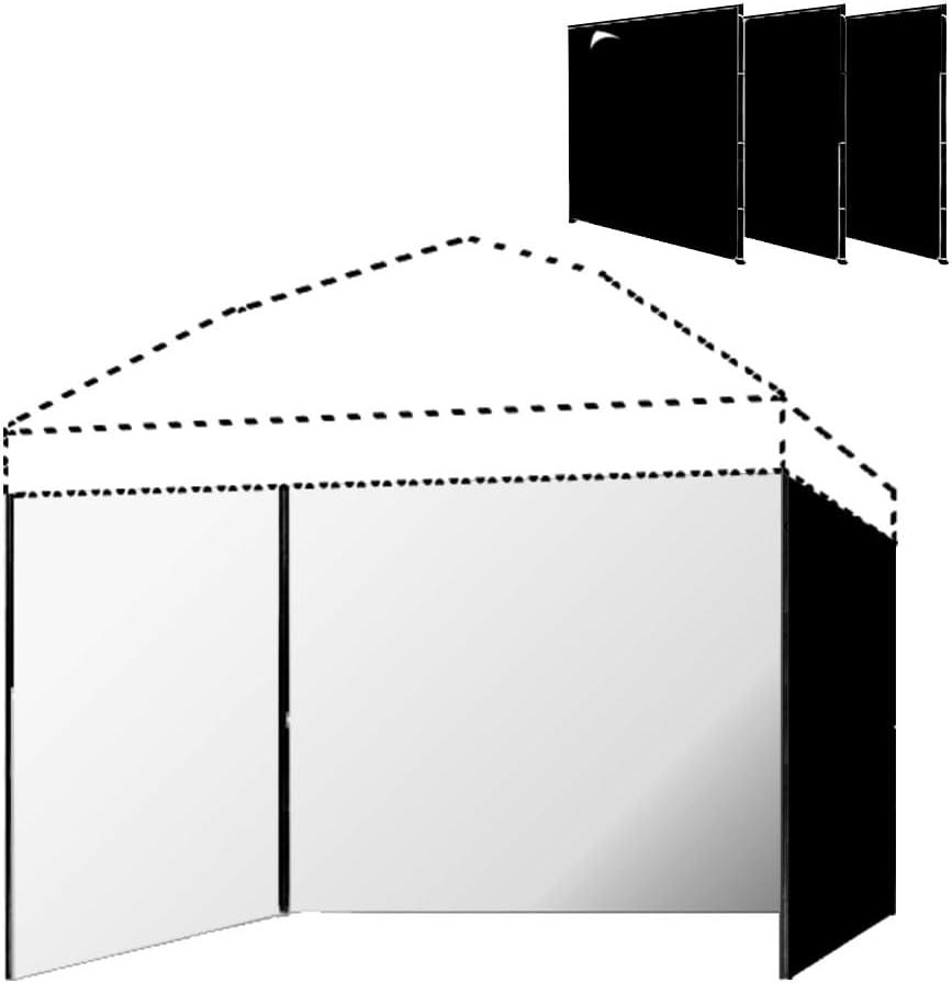 Outdoor Canopies Side Walls 3 Pack, 10x10 Pop up Canopy Tent Sidewalls Black