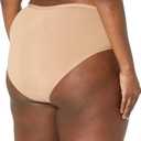 Amazon Essentials Women's Microfiber Underwear (Hipster & Thong, Available in Plus Size), Pack of 6 (Black/Washed Bronze)