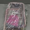 Guinea Pig Litter Box Corner Bunny Toilet Small Animal Potty Training with Dustpan Broom Chew Toys for Chinchilla Ferret Hedgehog Gerbil (10 Pcs) (Pink)