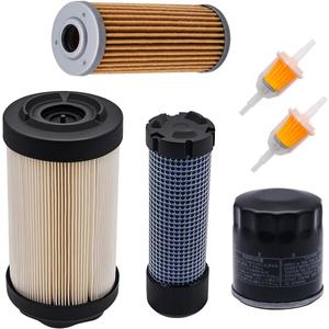 Primary Secondary Air Filter LVU34503 LVU34504 Fit for John Deere 1023E 1025R 1026R 2025R 2026R 2400 2550 2700 2750 with M801101 CH10479 Fuel Filter and M806418 Oil Filter