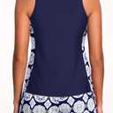 Yonique Women Tankini Swimsuit with Shorts - Tummy Control Two Piece Bathing Suit Swimwear with Sporty Pockets (M)