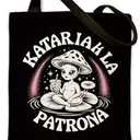 Geondos Cute Canvas Tote, Lotus Cloth Bags Handbag for Work Beach Travel, Daily Use Handbag, Reusable Grocery Bag Totes Gift, Birthday Gift for Woman