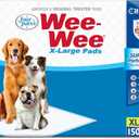 Four Paws Wee-Wee Superior Performance XL Pee Pads for Extra Large Dogs, Leak-Proof Floor Protection Dog & Puppy Quilted Potty Training Pads, Unscented, 28" x 34" (150 Count)