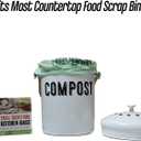 1.2 Gallon Compostable Drawstring Food Scrap Bags by BioBag, 80 Count, BPI Certified, Meets ASTM D6400 Standards, Made in USA, Kitchen Counter Bin Liners