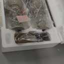 BOBOMOMO Tradition 20.5" Rustic Table Lamp Set of 2 for Living Room Farmhouse Bedside Desk Lamps Bedroom Nightstand Vintage Lamps Linen WashedSuitable for Decorating Small Areas (Antique White)