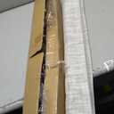 UNISHADES no Drill Cordless Roman Shades for Windows, 34" W 64" H - 100% Blackout - Linen - Beige