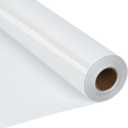 RENLITONG White Iron on Vinyl 12Inch by 20ft Roll HTV Heat Transfer Vinyl for T-Shirt HTV Rolls for All Cutter Machine - Easy to Cut & Weed for Heat Transfer Design