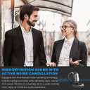 Wireless Earbuds, Real-Time AI Translation Earbuds,144 Languages Language Translator Earbuds, AI Wireless Bluetooth Headphones, Translating Earbuds, Ear Pods Wireless, Perfect for Travel, Business (M76-Black)