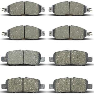 Front Rear Brake Pads Compatible with 2013-2017 Nissan Pathfinder,for 2014-2017 Infiniti QX60,for 2013 Infiniti JX35 (D1415 D1649)
