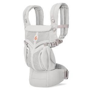 Ergobaby Omni Classic Baby Carrier for Newborn to Toddlers 0-48 Months (7-45 lbs) - 4-Position Breathable Mesh Baby Carrier with Ergonomic Support - Pearl Grey