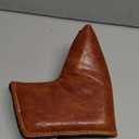 Craftsman Golf Premium Leather Brown Blade Mallet Putter Cover Driver Fairway Wood Headcover Cover Magnetic Closure