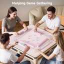 18.5" Clear Mahjong Racks with Pushers, Acrylic Racks, 4 Pack