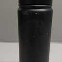 HASLE OUTFITTERS Insulated Water Bottle 22 oz Double Wall Stainless Steel Water Bottle Wide Mouth with Straw Lid & Spout Lid Keeps Cold or Hot(Black,1)