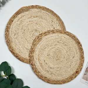 12 In Round Woven Placemats Plate Chargers Set of 6