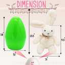 CAMIRUS Easter Eggs Bunny Stuffed Animal Plush Toys, 8in Large Surprise Random An Eggs Filled with 13.5in Easter Bunny Rabbit Gifts for Kids Boys Girls Easter Eggs Party Favor, Basket Stuffers Filler