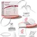 Nenesupply Pump Parts Compatible with Spectra S2 S1 9 Plus Breast Pump to Replace Spectra Pump Parts S2 Accessories Flange 21mm Duckbill Valve Tubing Bottles Backflow Protector