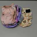 Female Dog Diapers 5Pcs - Premium Reusable Diapers for Doggie in Heat - Highly Absorbent Dog Diapers Female for Pet Incontinence with Adjustable Snaps, Flowers S