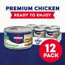 Swanson 25% Less Sodium White Premium Chunk Canned Chicken Breast in Water, 12.5 OZ Can (Case of 12) (EXP 10/30/27)