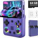 RG36PRO Video Game Console - Support 30000+Classic Games, 64G TF Card,Open Source System, 3.5-Inch Screen,3000mAh Battery, Portable Console for Travel, Gift for Adult or White