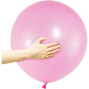 Pink Balloons 18 Inch 12 Pack Large Latex Party Balloons Round Helium Balloon for Girl Birthday Party Baby Shower Gender Reveal Wedding Party Decorations (Pink Balloons 18 inch)