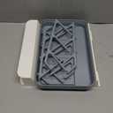 SpaceAid Baby Bottle Drying Rack with 20 Hooks, Space Saving Kitchen Bottles Rack Dryer, Vertical Baby Bottle Holder Organizer for Countertop Storage Accessories (White and Gray)