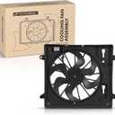 A-Premium Engine Radiator Cooling Fan Assembly Compatible with Select Jeep Models - JK Series Wrangler 2007 2008 2009 2010 2011 - Replace# 55056642AB, 55056642AC