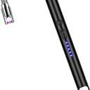 Multi-Function Arc Lighter, USB Rechargeable, Windproof & Safety-Enhanced, Black Metal Alloy Steel