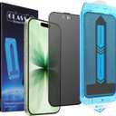 2-Pack Matte Privacy Screen Protector for iPhone 17, iPhone 16 Pro-6.3 inch, Anti-Glare Display Filter, No Bubbles, High Definition Clear, Easy Installation